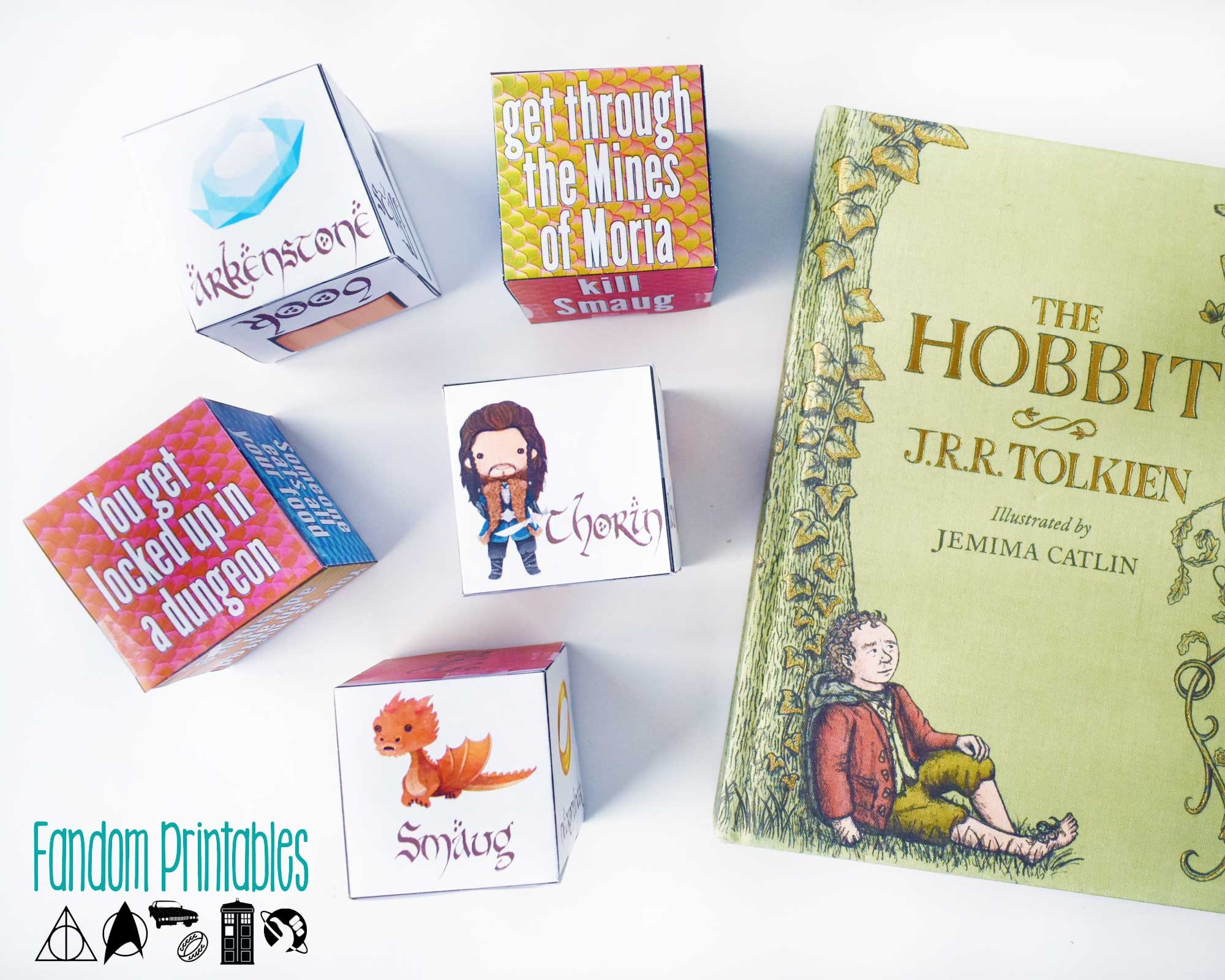 Hobbit-inspired Story Starter Cubes - Etsy