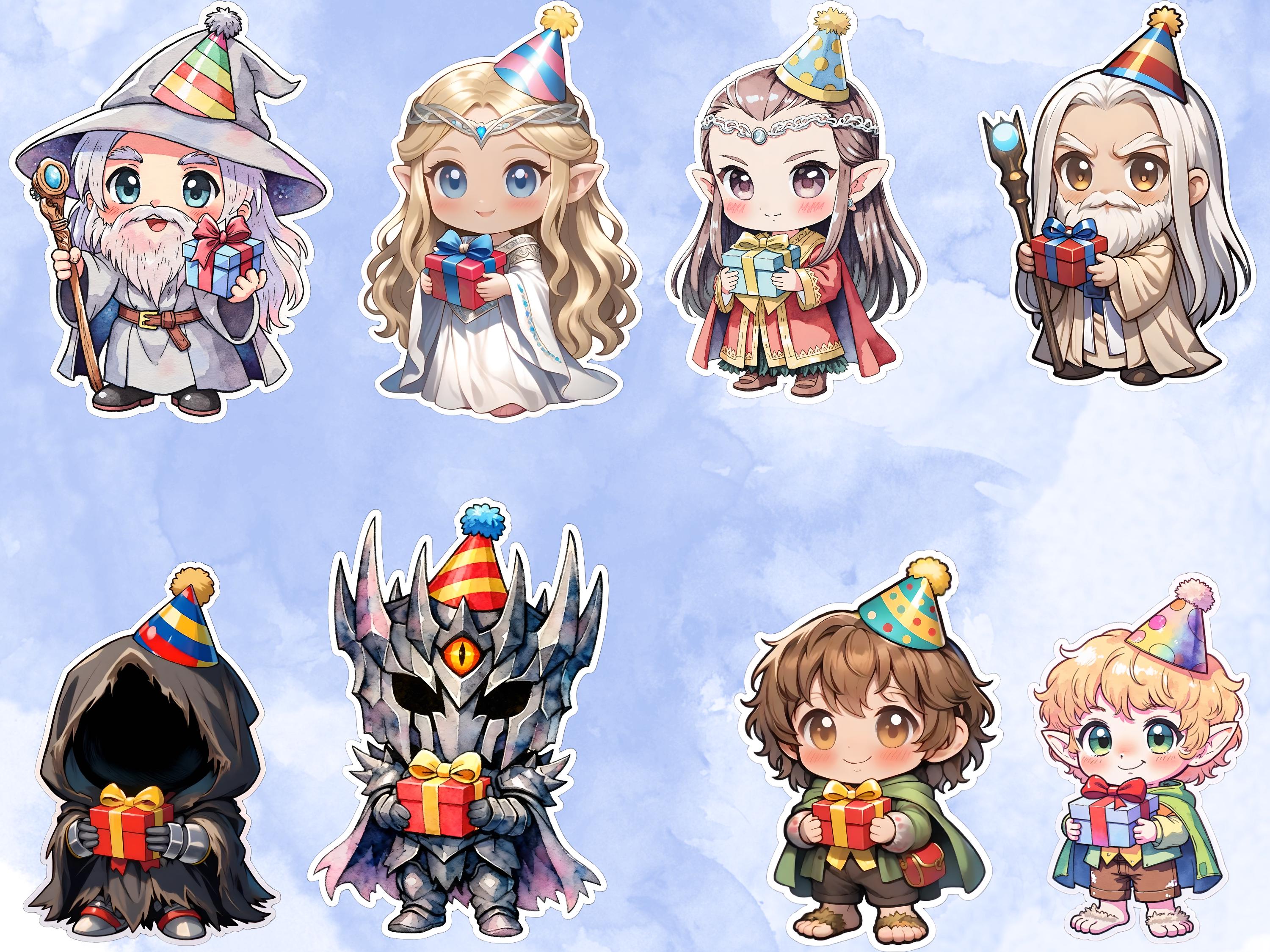 Chibi Elf Ranger Middle Earth Birthday Chibi Clipart PNG, Wizard, Ranger, Elf, One Ring ...