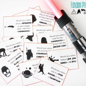 ¿Qué preferirías, inspirado en Star Wars? Tarjetas