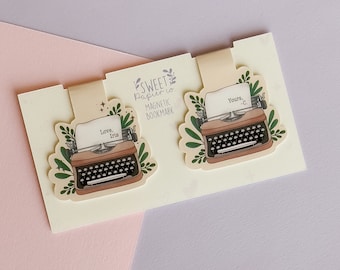 Typewriters 2 and 3… Magnetic Bookmark Set