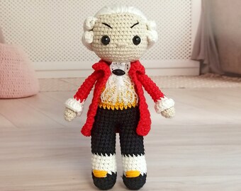 Gehäkelte Mozart Puppe: Weiches Amigurumi Spielzeug