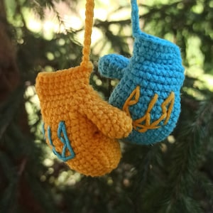 souvenir from Ukraine, support Ukraine, boxing gloves, boxing gloves, car pendant, car accessory