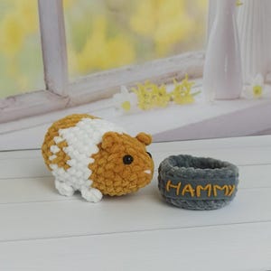 Personalized Hamster Toy, Crochet Hamster  Plush, Custom Hamster Replica