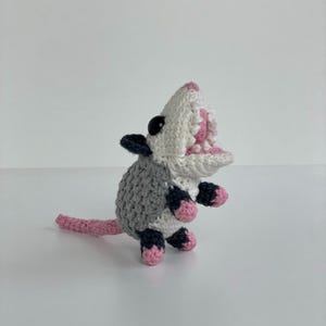 Handmade Crochet Screaming Opossum