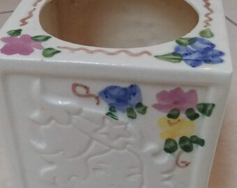Items Similar To Funky White Bear Alphabet Block Planter Unique