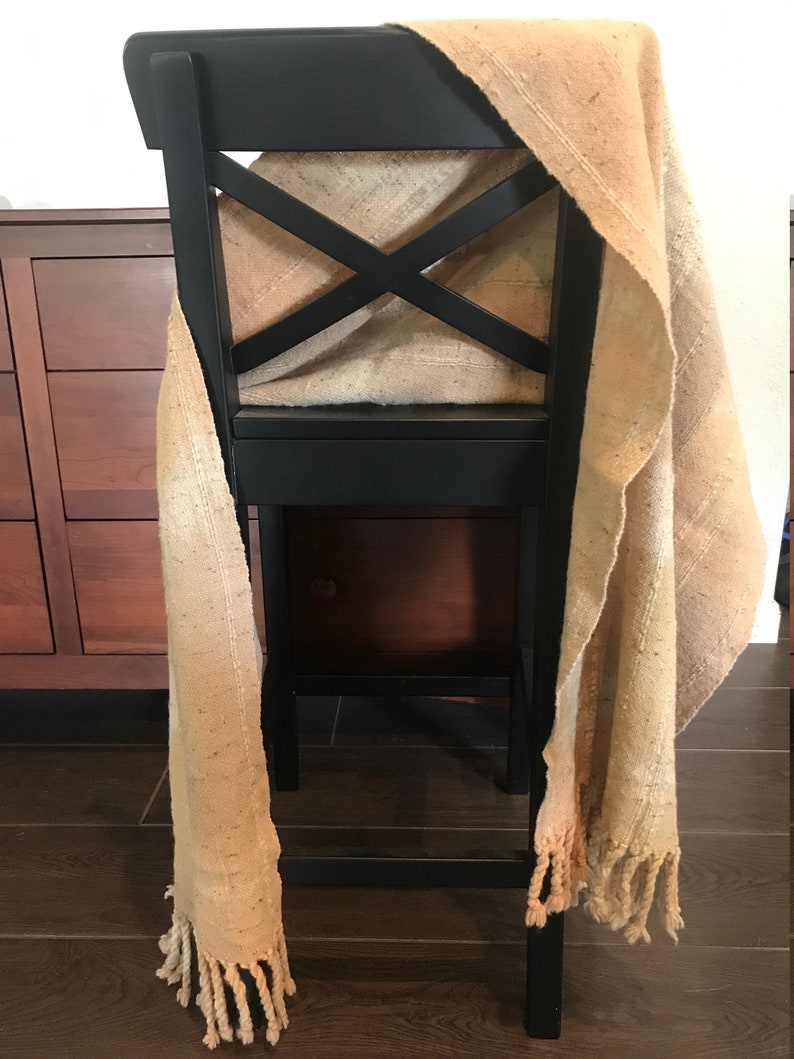 Vintage Long Wool Table Runner 20 in x 80 in