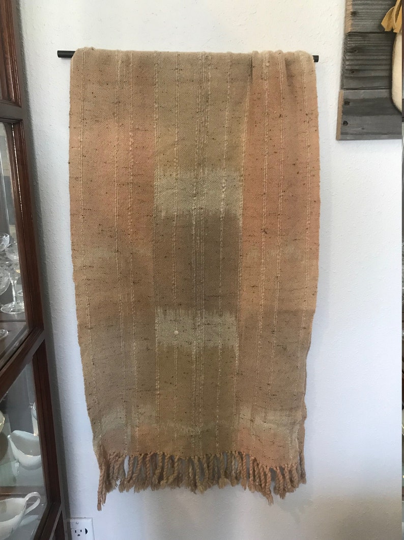 Vintage Long Wool Table Runner 20 in x 80 in