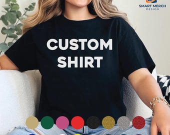 Custom Personalized T-Shirt with Name or Message - Perfect Gift for Birthdays, Anniversaries, Weddings, and Special Occasions