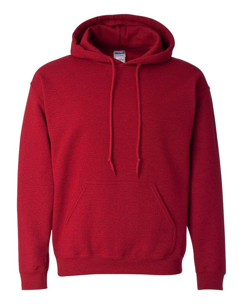 Gildan Heavy Blend Hoodie Classic Sweatshirt, Double-Lined Hood (Preshrunk 50/50 Cotton Polyester, S-5XL, Soft Touch) image 6