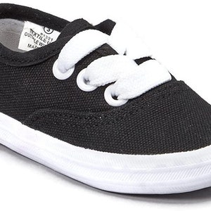 Toddler Canvas Sneaker Kids Shoes: Lightweight Pink-White Design, Durable Rubber Sole | Breathable Upper, Sizes 4-10