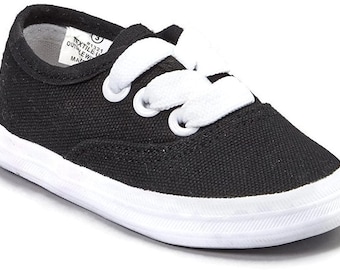 Pitter Patter Childrens Canvas Sneaker 5 Colors Available (Infant/Toddler/Little Kid) Cute Adorable Shoe 1321