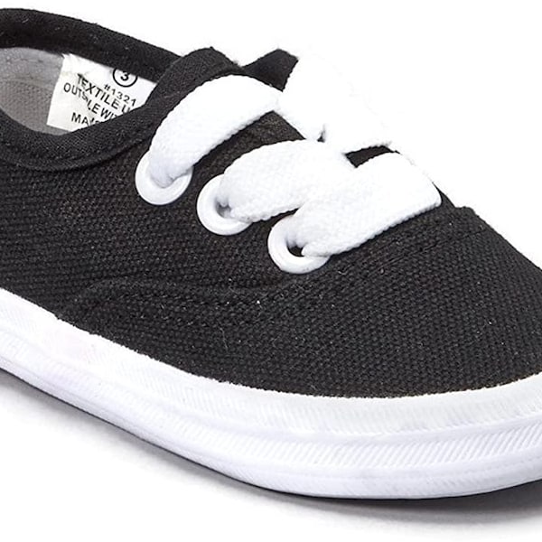 Pitter Patter Childrens Canvas Sneaker 5 Colors Available (Infant/Toddler/Little Kid) Cute Adorable Shoe 1321