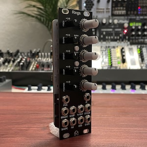uRings /// Mutable Instruments Eurorack Module /// Rings Clone /// Black Panel