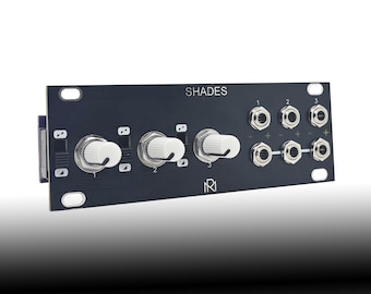 1U Shades /// Mutable Instruments Eurorack Module /// Shades Clone /// Black Panel