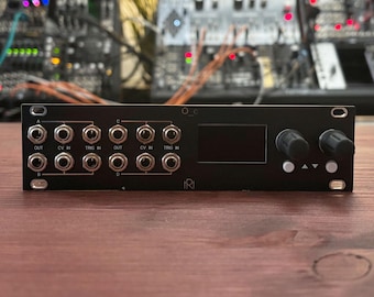 1U Ornament & Crime /// MXMXMX Eurorack Module /// O_c T4.0 /// Black Panel