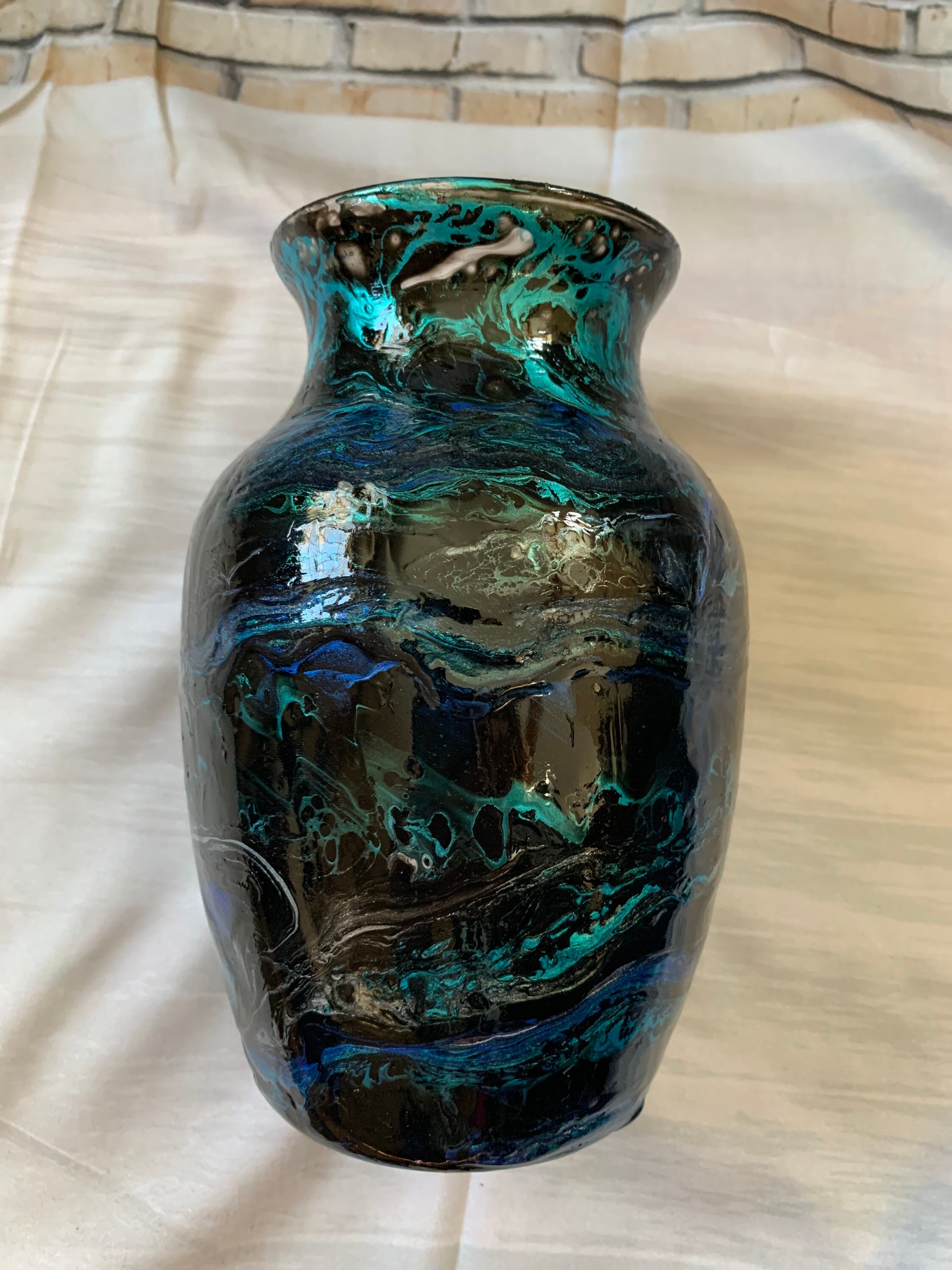 Acrylic Pour Vase Etsy