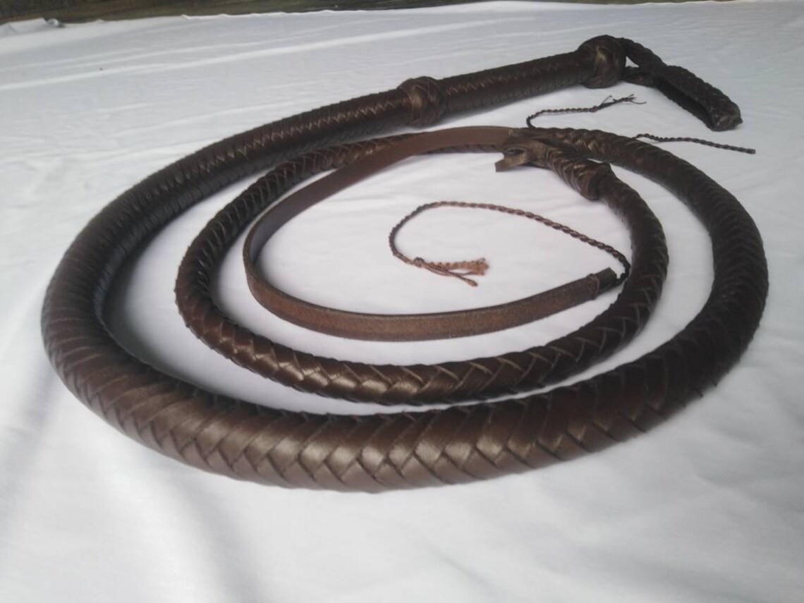 Leather Bullwhips Genuine Cowhide Leather bullwhips 8 feet Etsy