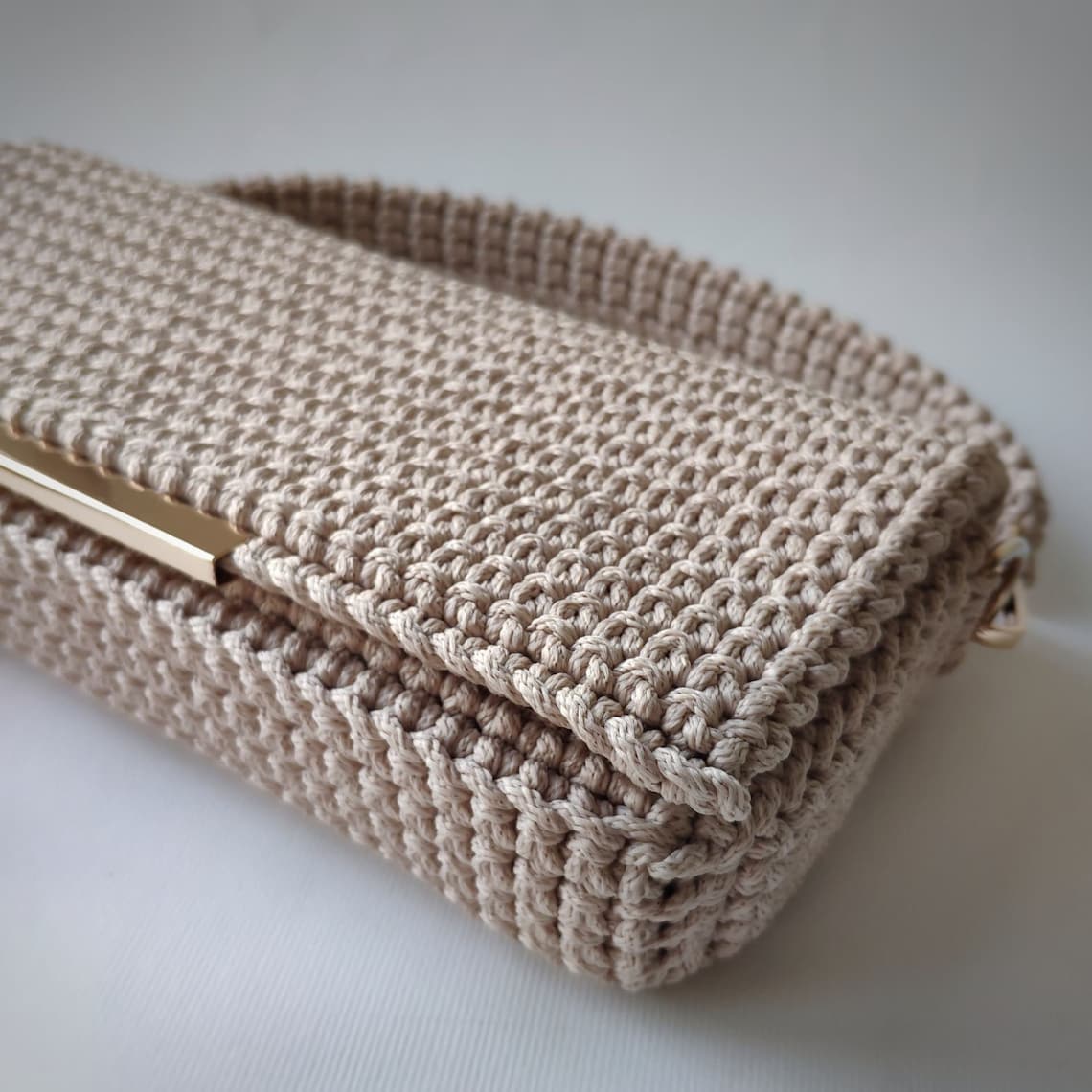 Crochet Pattern Baguette Bag With English Subtitles Video Etsy