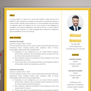 Google Docs Resume Template, Professional Resume Template, Minimalist Resume, Creative resume, Modern Resume template, instant download