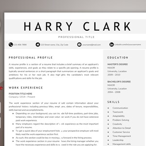 Google Docs Resume Template, Professional Resume template, Creative resume, Modern Resume and cover letter template, instant download