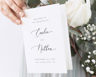Catholic Wedding Program Template Etsy