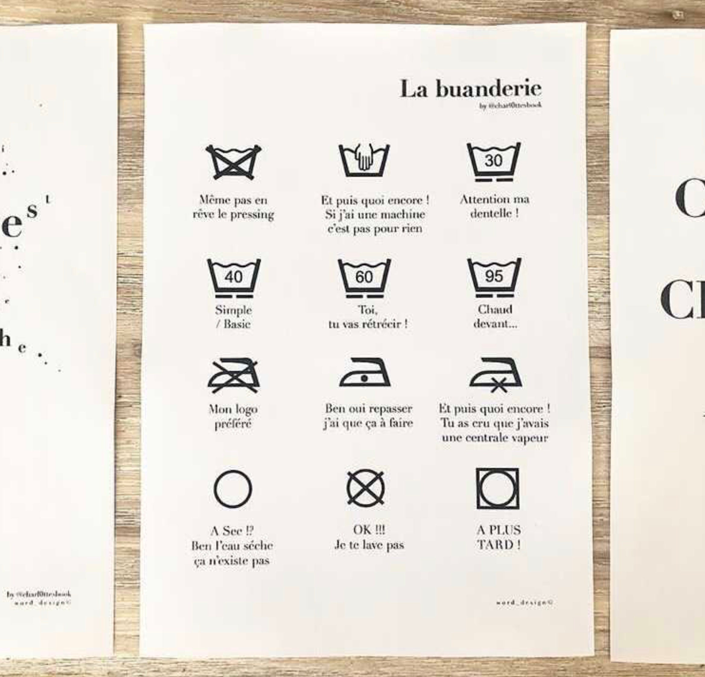 Lot 10 Affiches Buanderie with Charl0Tte