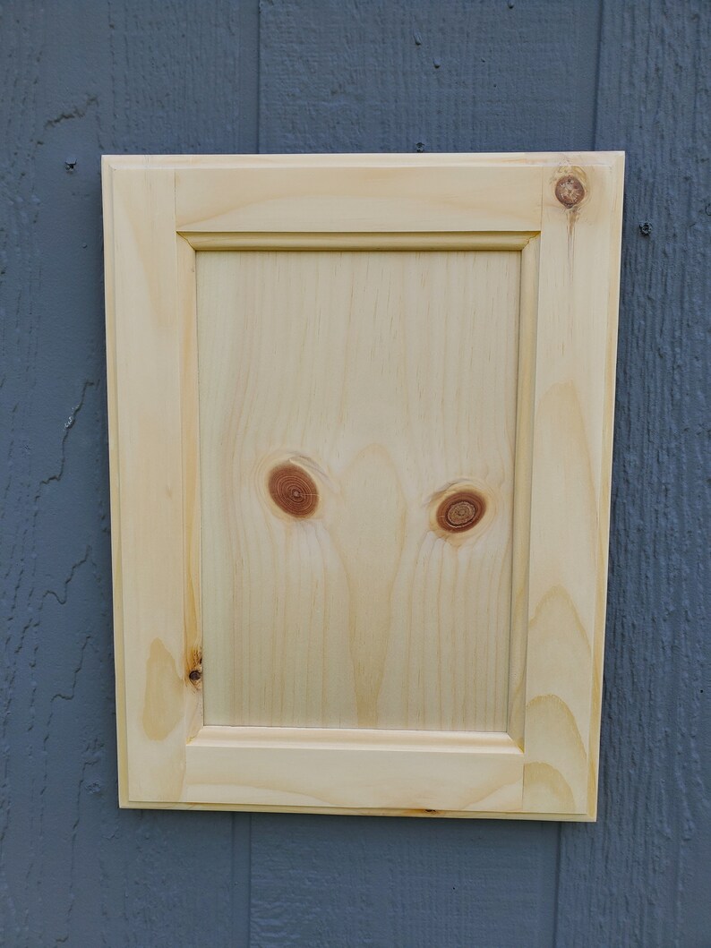 Doors Knotty Pine Flat Panel Style Made to Order 10.00 Etsy