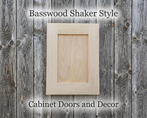 Custom Cabinet Doors - Shaker Style - Basswood