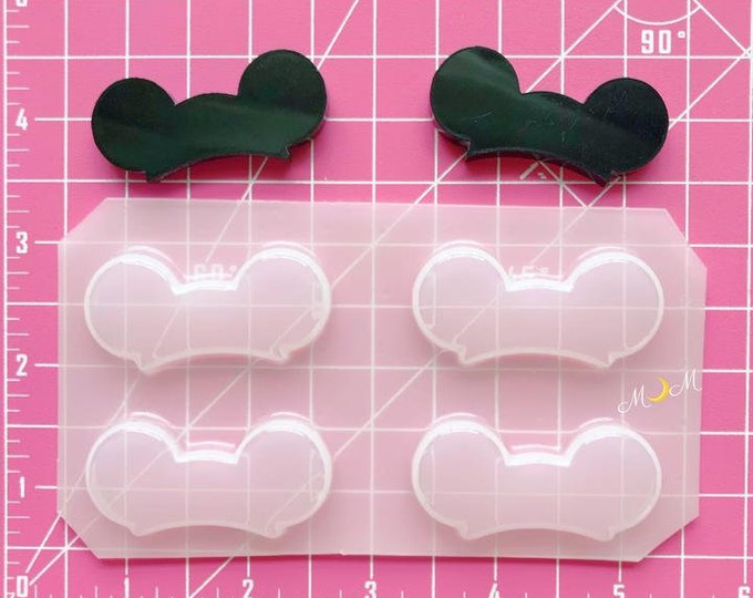 Mouse Ears Flexible Plastic Resin Mold~ 4 pc