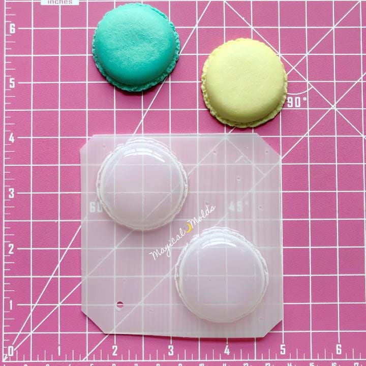 Tiny Circle & Heart Macaroons Resin Mold Resin Molds, Fondant Mold,  Chocolate Mold, Molds for Resin 