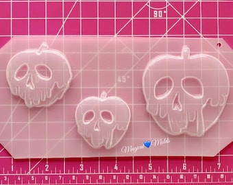 Poison Evil Apples Flexible Plastic Resin Mold Set ~ 3 pc