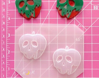Poison Apples Flexible Plastic Resin Mold ~ 2 pc
