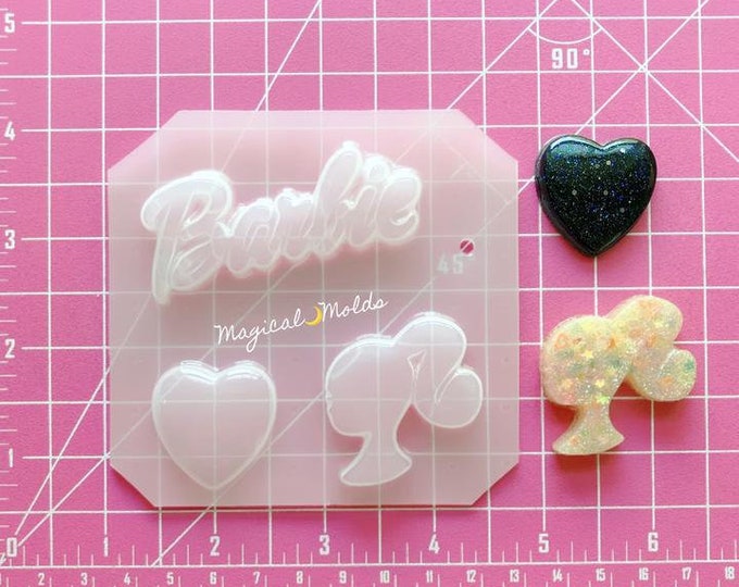 Flexible Resin Mold Barbie Silhouette Mould - Etsy