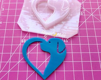 Small Heart Resin Mold Hearts Flexible Plastic Resin Molds Heart