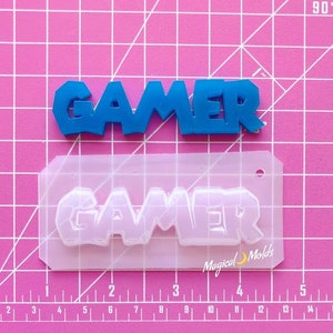 Gamer Wort flexible Kunststoffharz Form ~ 1 Stk
