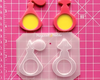 Perfume Bottles Flexible Cute Epoxy Plastic Resin Shaker Mold Set ~ 2 pc