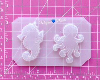 Sea Cuties Flexible Plastic Resin Mold Set ~ 2 pc