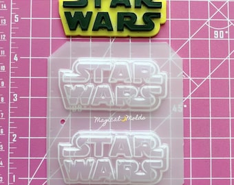 ON SALE! ~> Galaxy Wars Logo Flexible Plastic Resin Mold Set ~ 2 pc
