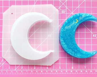 Cute Crescent Moon Flexible Plastic Resin Chocolate Soap Mold ~ 1pc