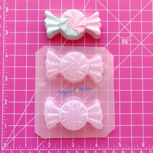 Molde flexible de plástico para chocolate Chunky Candy de resina ~ 2 unidades