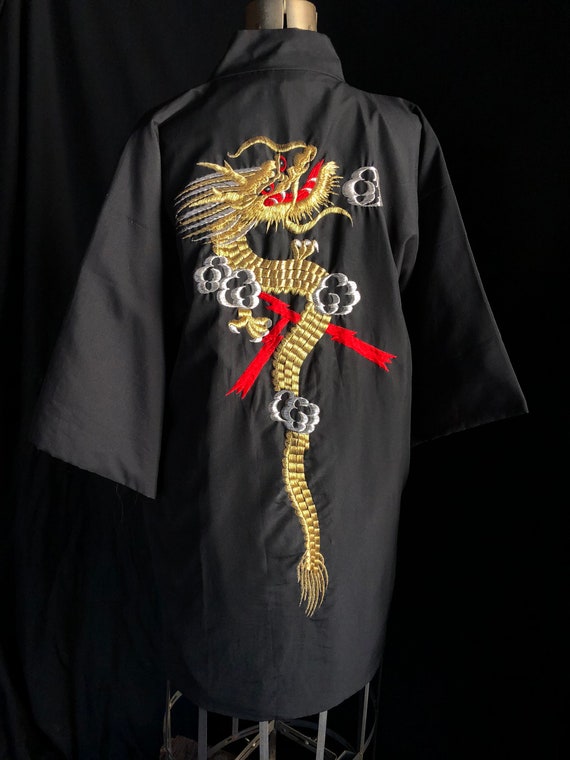 Japapese Made Embroidered Dragon Kimono