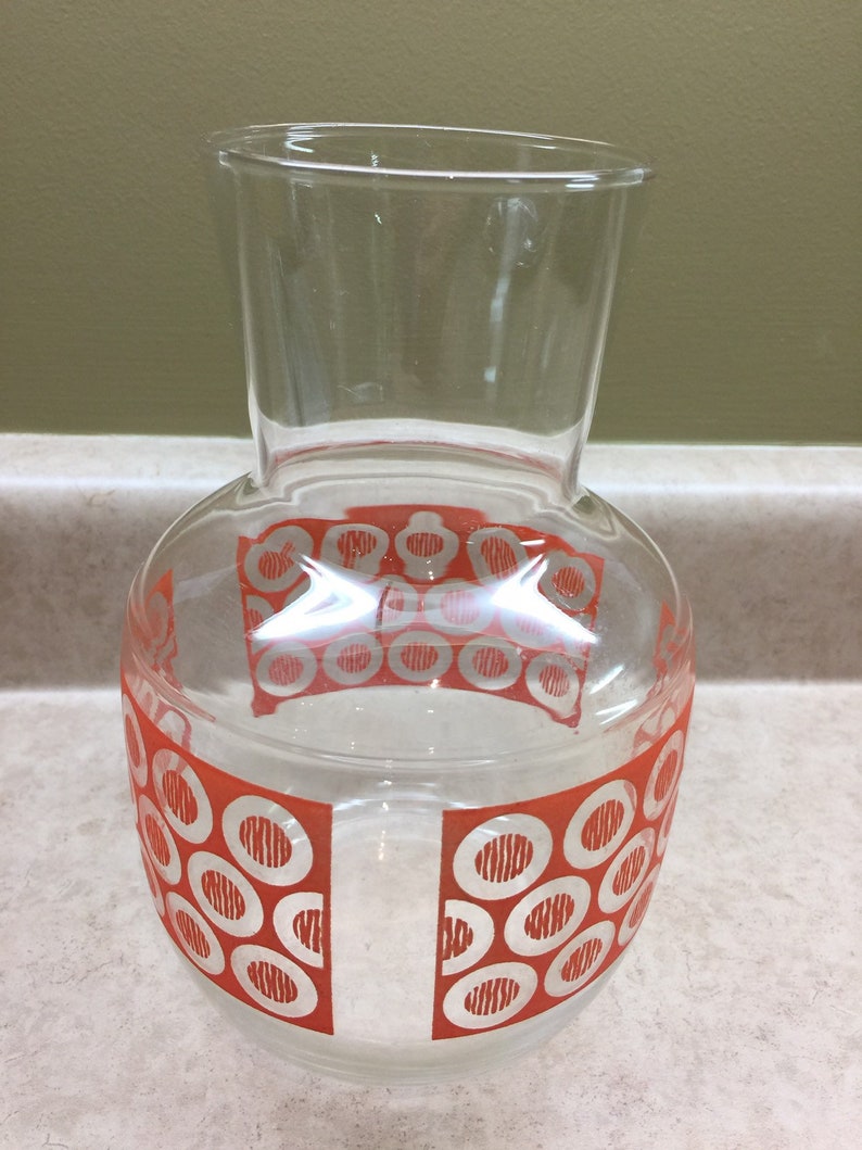 Vintage Libby Glass Juice Carafe Decanter Juice Jug Water Jug Etsy