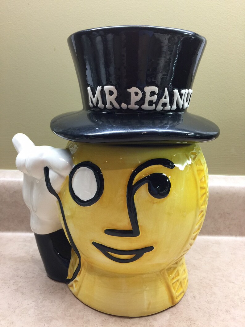 Vintage MR PEANUT COOKIE Jar Mr. Peanut Ceramic Cookie Jar Etsy