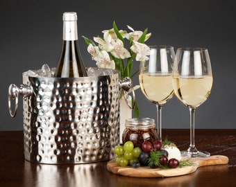 Chic Chill Stainless Silver  Single Bottle Wine Chiller