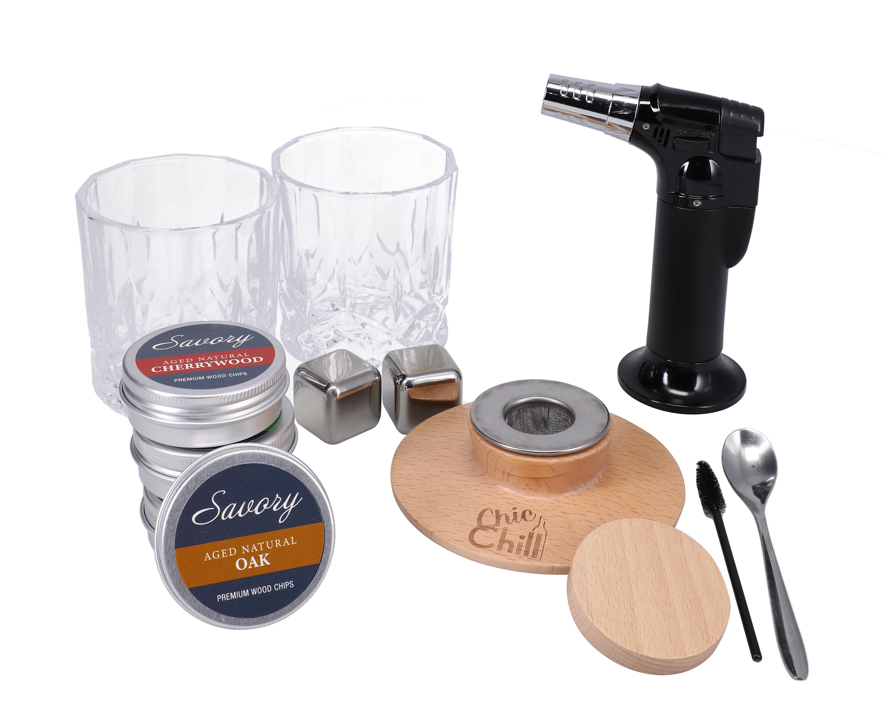 Whiskey-cocktail Smoker Kit Custom Handcrafted the Perfect Gift Free ...