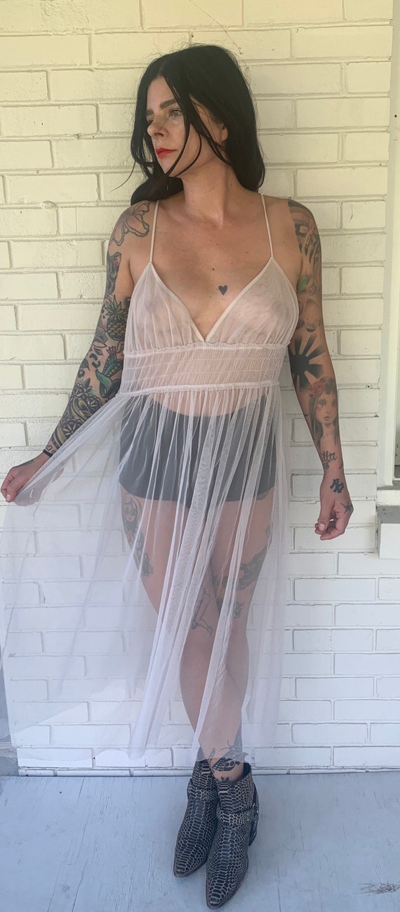 Sheer slip dress