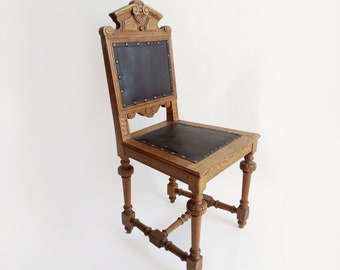 Antique Chair Oak wood / Chaises de Style 1800-1900s / Stuhl Holz Vintage