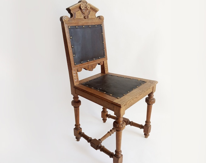 Antique Chair Oak wood / Chaises de Style 1800-1900s / Stuhl Holz Vintage