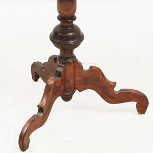 Antique side table with 2 drawers 1800s furniture wine tea sewing table image 2