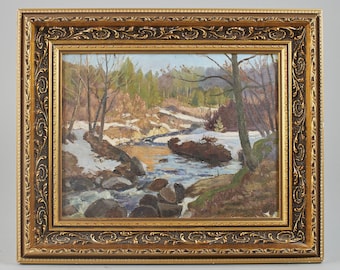 Antique Oil painting | Unidentified artist | Authentic Old Painting | Gold Frame
